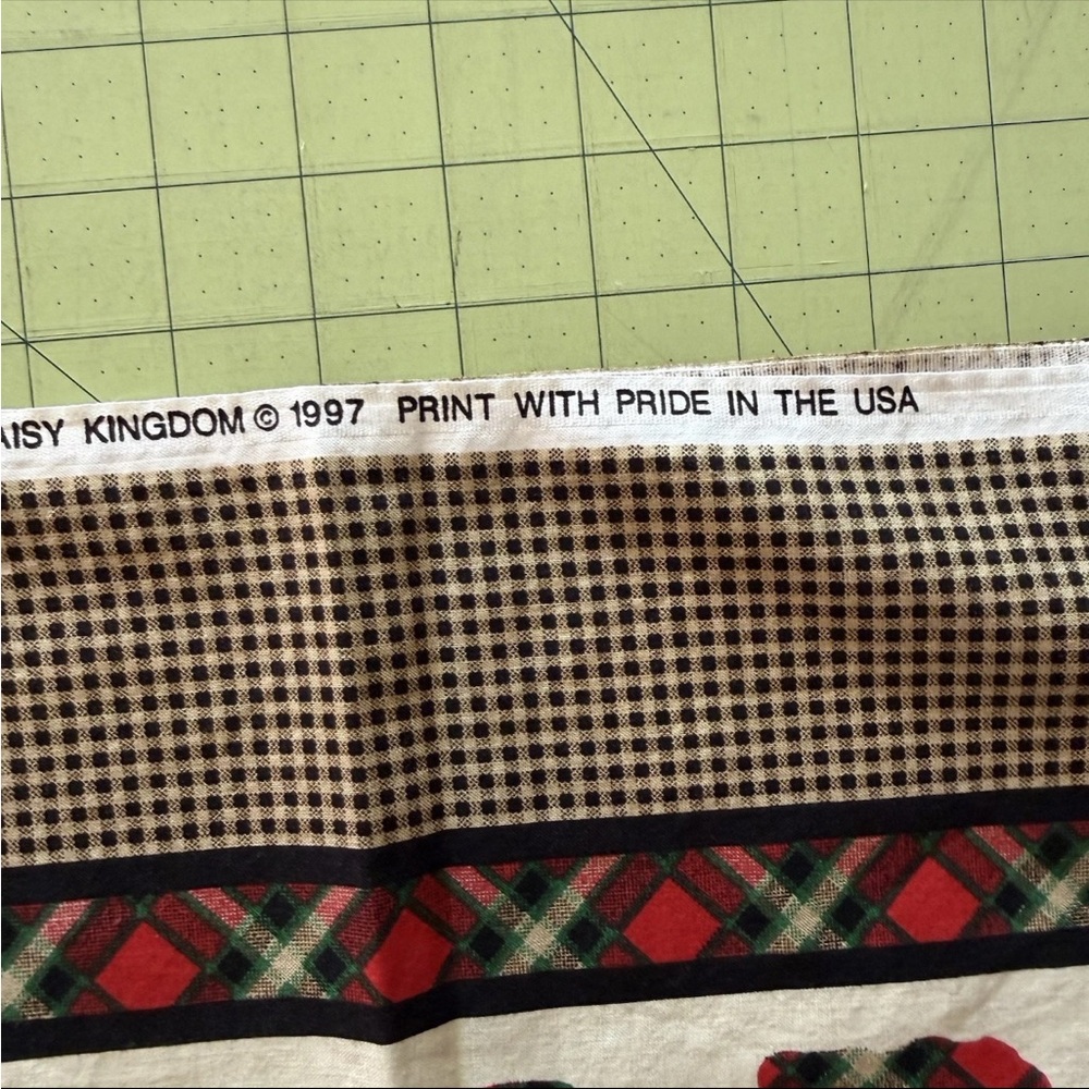 Daisy Kingdom Scottie Border #2701 Fabric 1997 Plaid Terrier Quilting Cotton - Picture 7 of 12